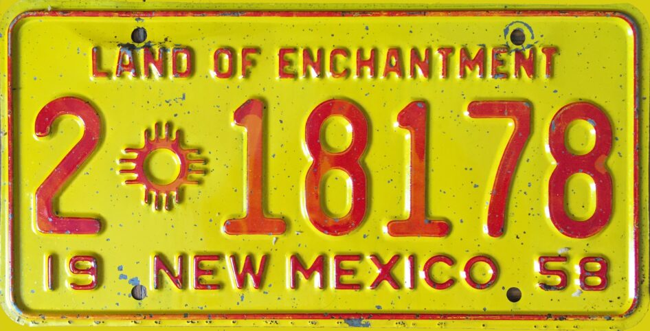 1958_New_Mexico_(USA)_license_plate